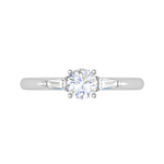 Load image into Gallery viewer, 0.50 cts. Platinum Solitaire Diamond Ring JL PT R3 RD 116   Jewelove.US
