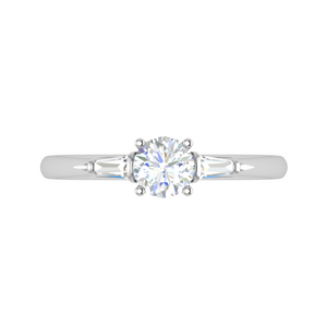 0.50 cts. Platinum Solitaire Diamond Ring JL PT R3 RD 116   Jewelove.US