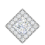 Load image into Gallery viewer, 0.70 cts. Platinum Princess Cut Solitaire Pendant for Women JL PT P PF PR 112   Jewelove.US
