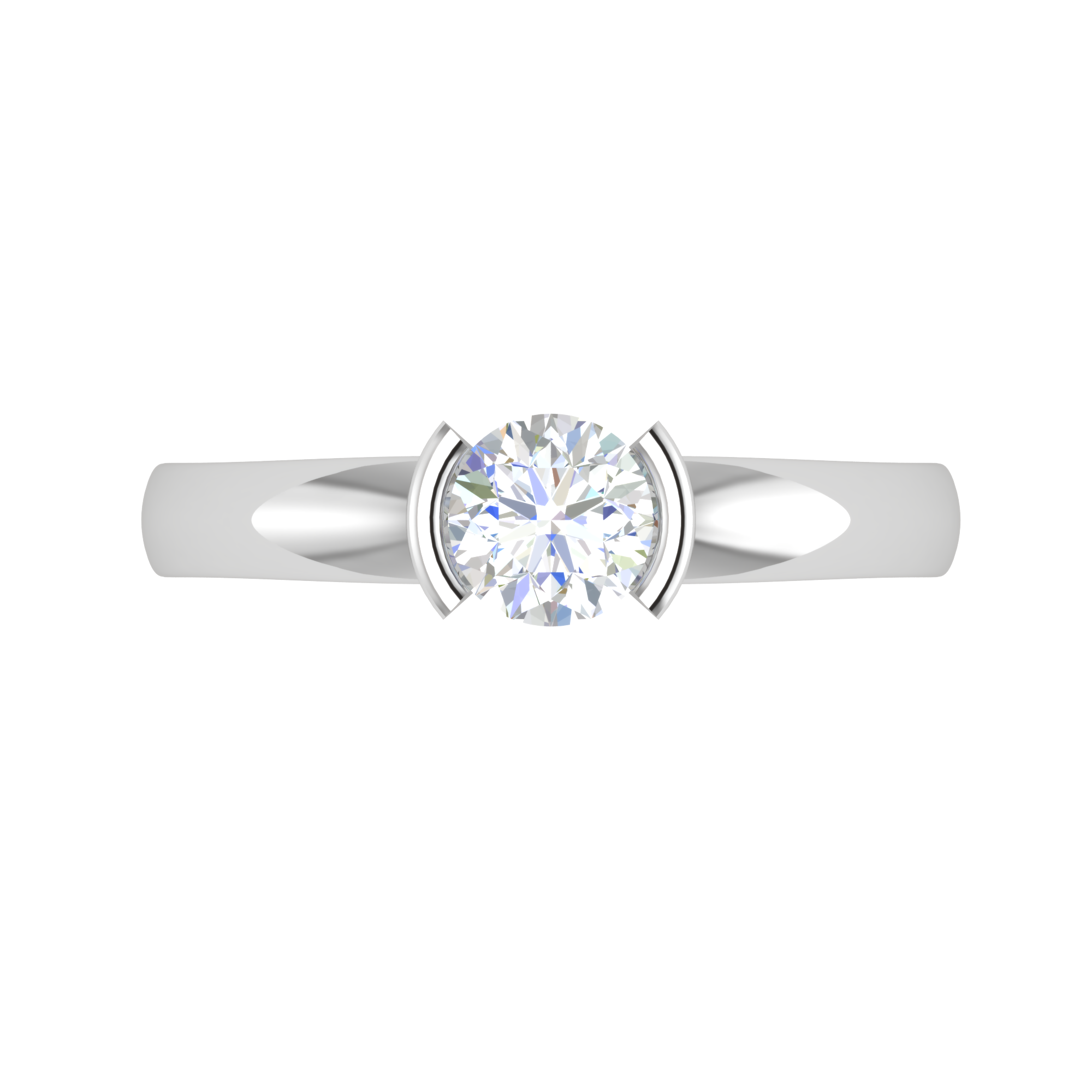 0.30 cts Solitaire Platinum Ring JL PT RS RD 155   Jewelove.US