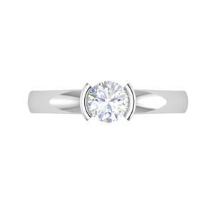 0.30 cts Solitaire Platinum Ring JL PT RS RD 155   Jewelove.US