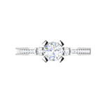 Load image into Gallery viewer, 0.30 cts Solitaire Platinum Diamond Split Shank Ring JL PT PR RD 115   Jewelove.US
