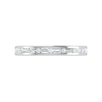 Load image into Gallery viewer, Platinum with Emerald Cut Diamond Ring for Women JL PT WB RD 163   Jewelove
