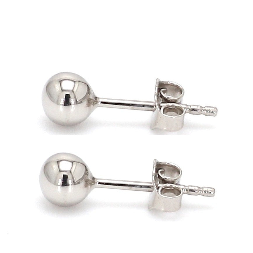 Platinum ball stud on sale earrings