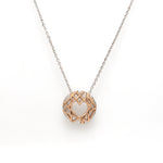 Load image into Gallery viewer, Platinum Pendant Rose Gold Pendant with Chain JL PT P 217   Jewelove.US
