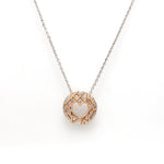 Load image into Gallery viewer, Platinum Pendant Rose Gold Pendant with Chain JL PT P 217
