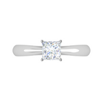 Load image into Gallery viewer, 0.70 cts Princess Cut Solitaire Platinum Diamonds Ring JL PT RS PR 156   Jewelove.US
