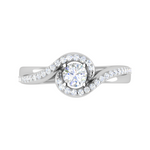 Load image into Gallery viewer, 0.50 cts Designer Solitaire Diamond Platinum Ring JL PT RP RD 200   Jewelove.US
