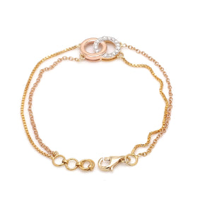Customised 14K Gold Bracelet with Diamonds   Jewelove.US