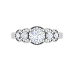 Load image into Gallery viewer, 0.30 cts Solitaire Designer Diamond Platinum Ring for Women JL PT RV RD 132   Jewelove
