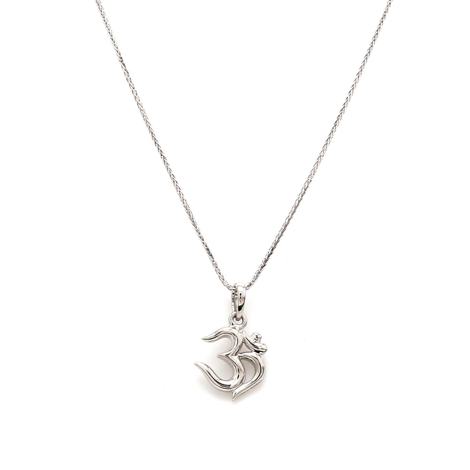 Plain Platinum Om Pendant JL PT OM-1   Jewelove.US