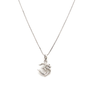 Plain Platinum Om Pendant JL PT OM-1   Jewelove.US