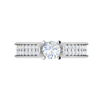 Load image into Gallery viewer, 0.30 cts Solitaire Diamond Split Shank Platinum Ring JL PT RP RD 110   Jewelove.US
