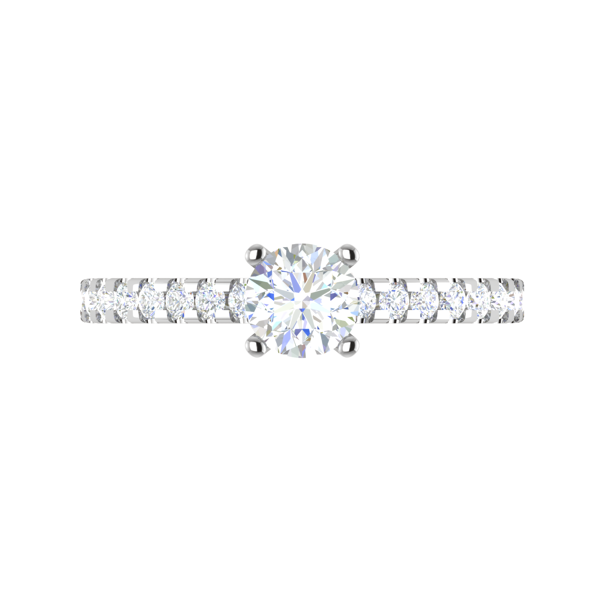 0.50 cts Solitaire Diamond Shank Platinum Ring JL PT RC RD 253   Jewelove.US