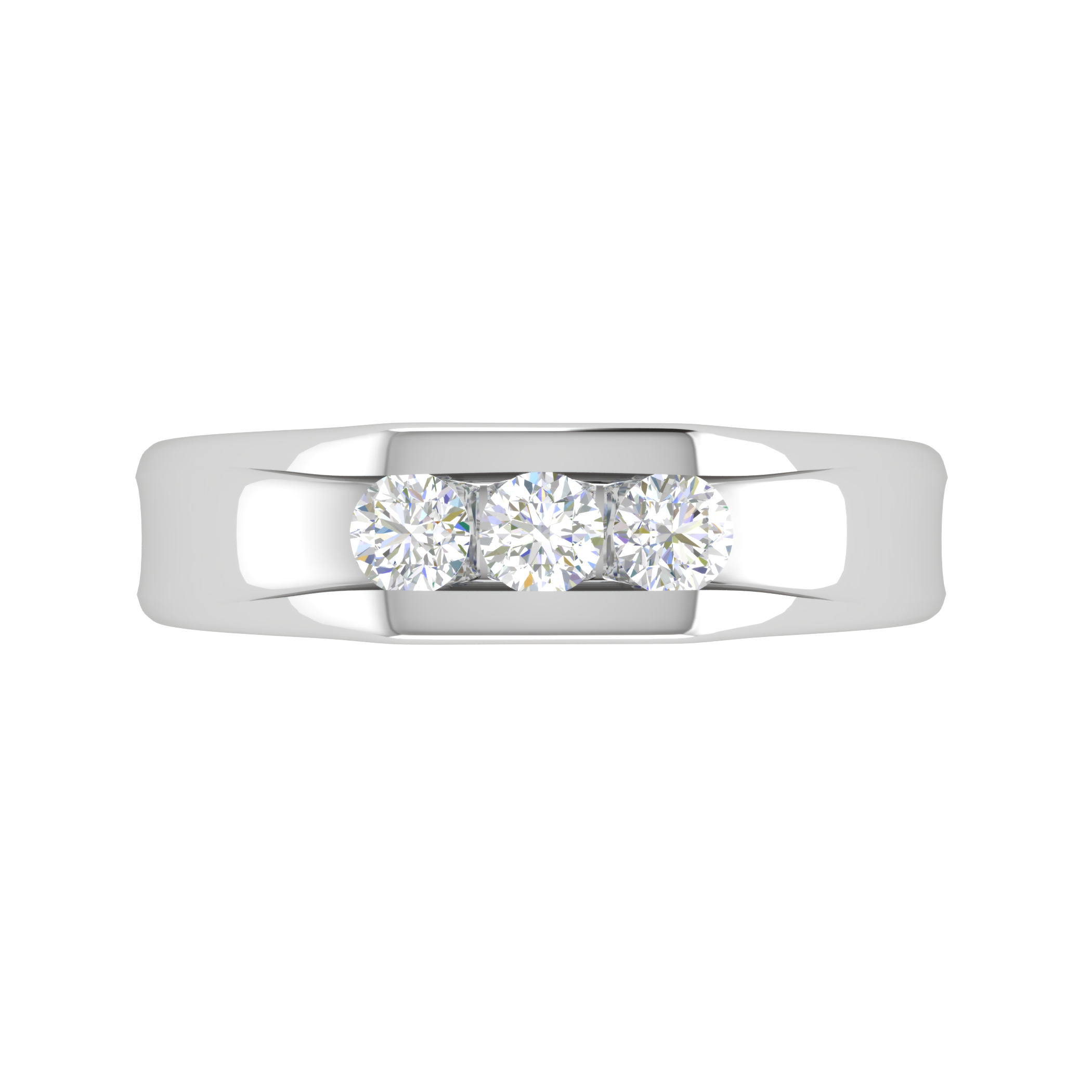 Platinum Ring with Diamonds for Women JL PT MB RD 106   Jewelove.US