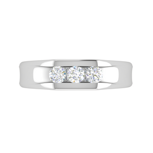 Platinum Ring with Diamonds for Women JL PT MB RD 106   Jewelove.US