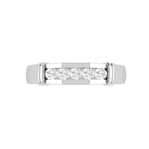 Platinum Ring with Diamonds for Women JL PT MB RD 103   Jewelove.US