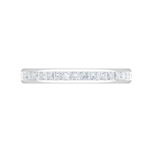 Platinum Ring With Princess Cut Diamonds for Women JL PT ET PR 106   Jewelove.US