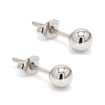 Load image into Gallery viewer, 5mm Platinum Ball Earrings Studs JL PT E 187
