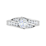 Load image into Gallery viewer, 0.50cts Solitaire Diamond Split Shank Platinum Ring JL PT WB5808E   Jewelove.US
