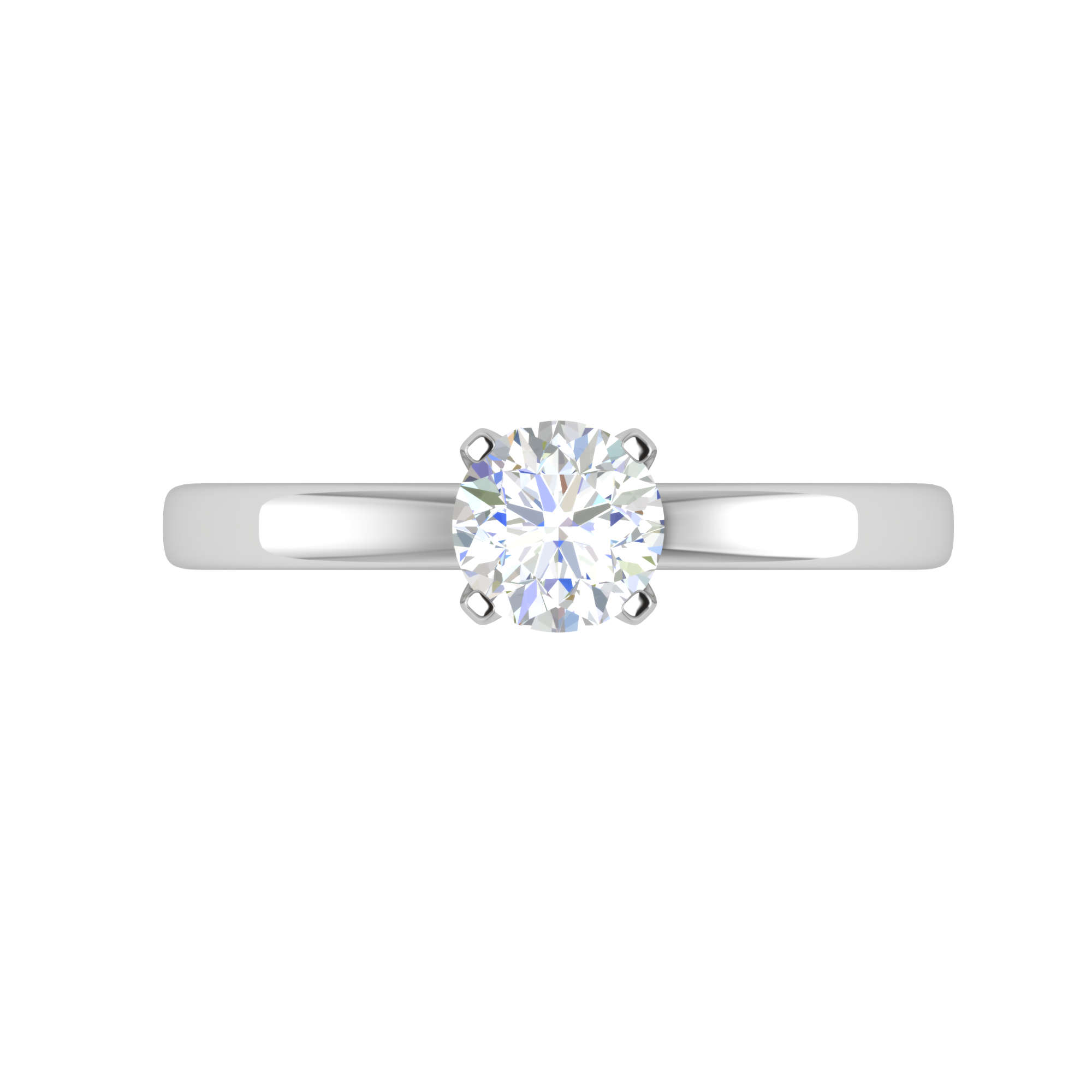 0.30 cts Solitaire Platinum Ring JL PT RS RD 180   Jewelove.US