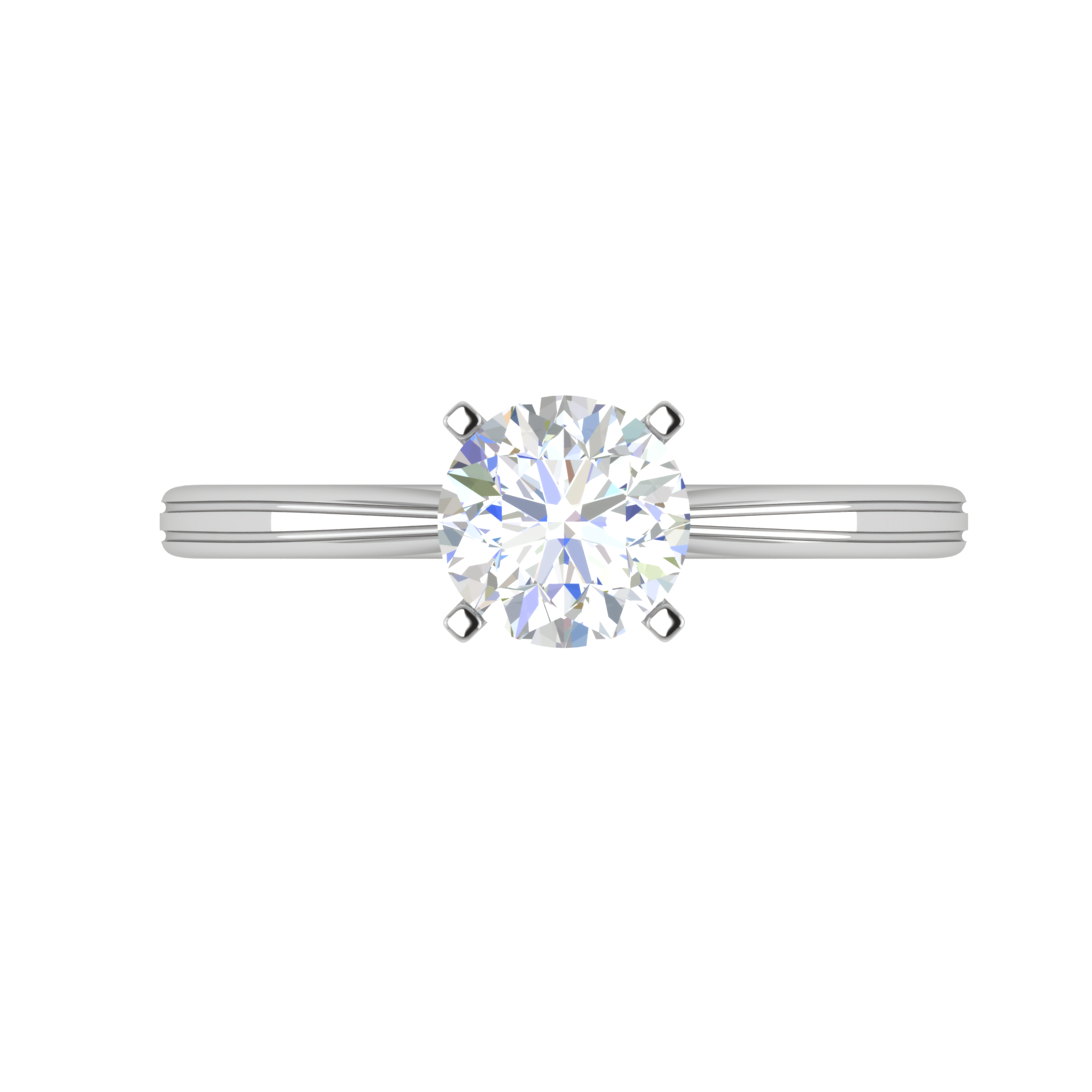 0.50 cts Solitaire Platinum Ring JL PT RS RD 152   Jewelove.US