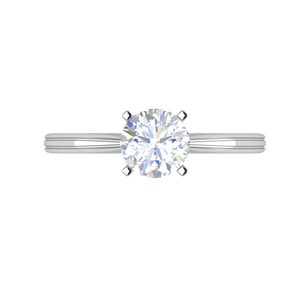 0.50 cts Solitaire Platinum Ring JL PT RS RD 152   Jewelove.US