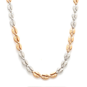 Designer Platinum & Rose Gold Fusion Chain for Men JL PT CH 956