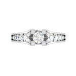 Load image into Gallery viewer, 0.30 cts Solitaire Diamond Shank Platinum Ring JL PT RP RD 126   Jewelove.US
