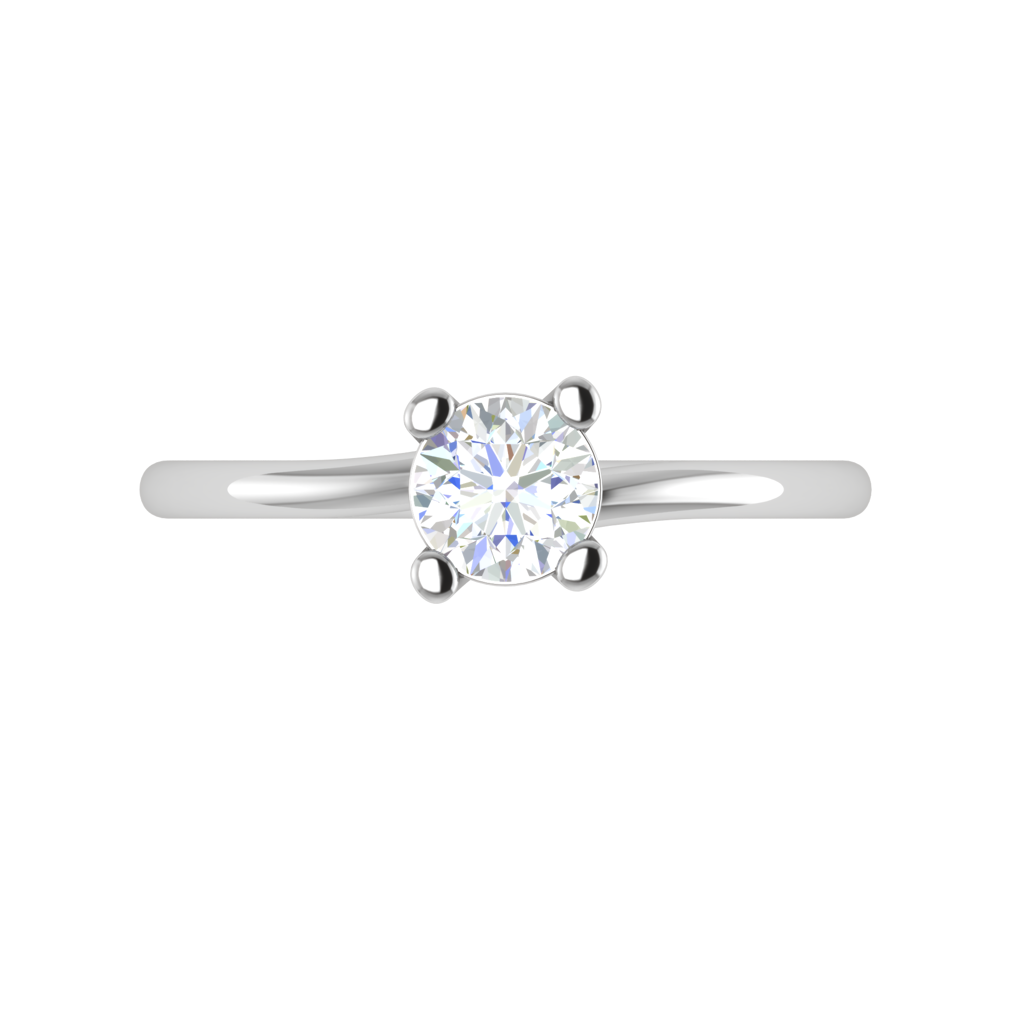0.30 cts Solitaire Platinum Ring JL PT RS RD 171   Jewelove.US