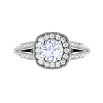 Load image into Gallery viewer, 0.30 cts. Solitaire Halo Platinum Split Shank Engagement Ring JL PT WB5982E   Jewelove

