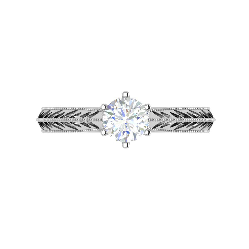 0.50 cts Solitaire Platinum Ring JL PT RS RD 150   Jewelove.US