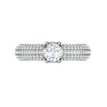 Load image into Gallery viewer, 0.30 cts Solitaire Diamond Split Shank Platinum Ring JL PT RP RD 160   Jewelove.US
