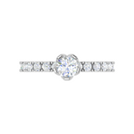 Load image into Gallery viewer, 0.30 cts Solitaire Platinum Diamond Shank Ring JL PT REWS1167   Jewelove.US
