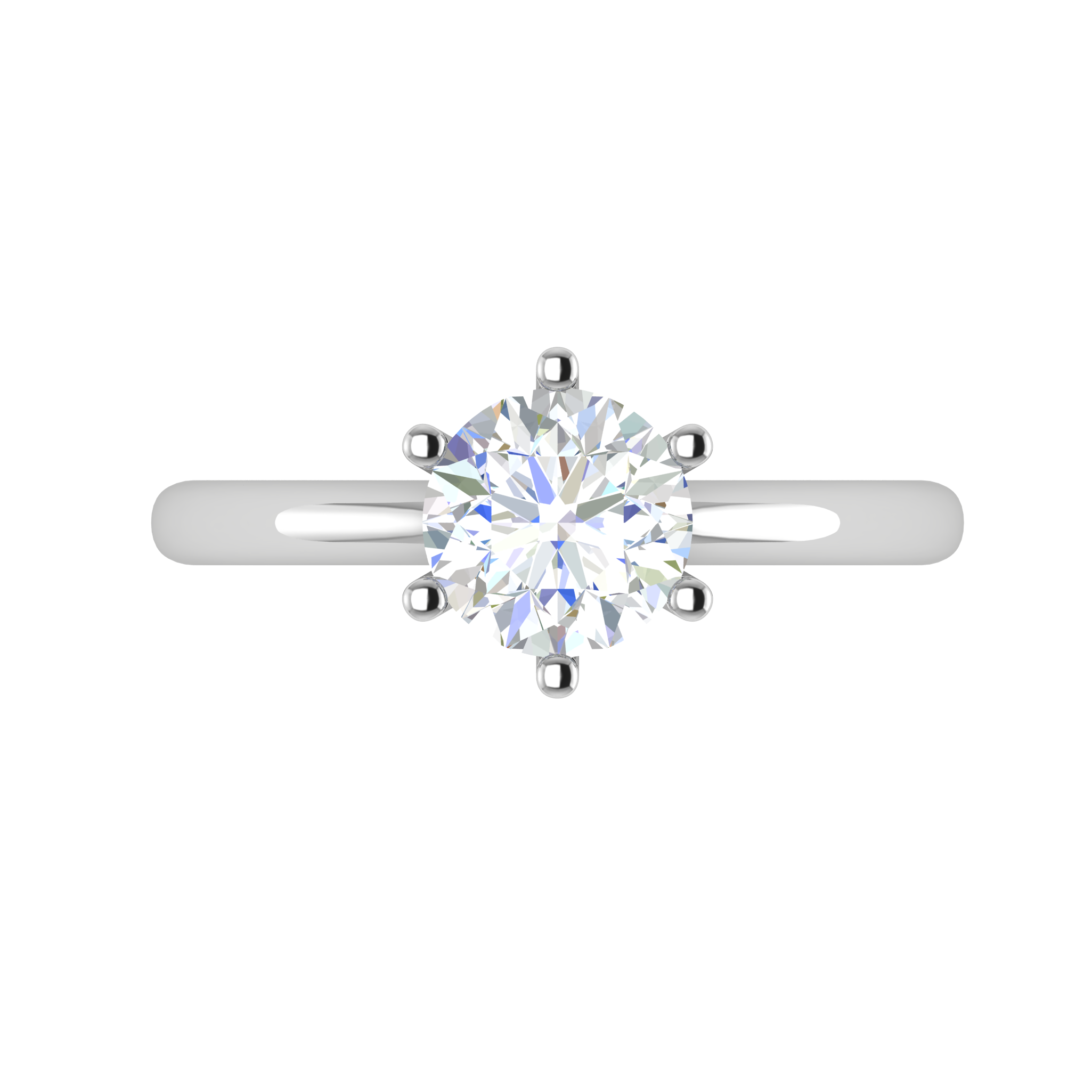 0.50 cts Solitaire Platinum Ring JL PT RS RD 134   Jewelove.US