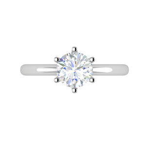 0.50 cts Solitaire Platinum Ring JL PT RS RD 134   Jewelove.US