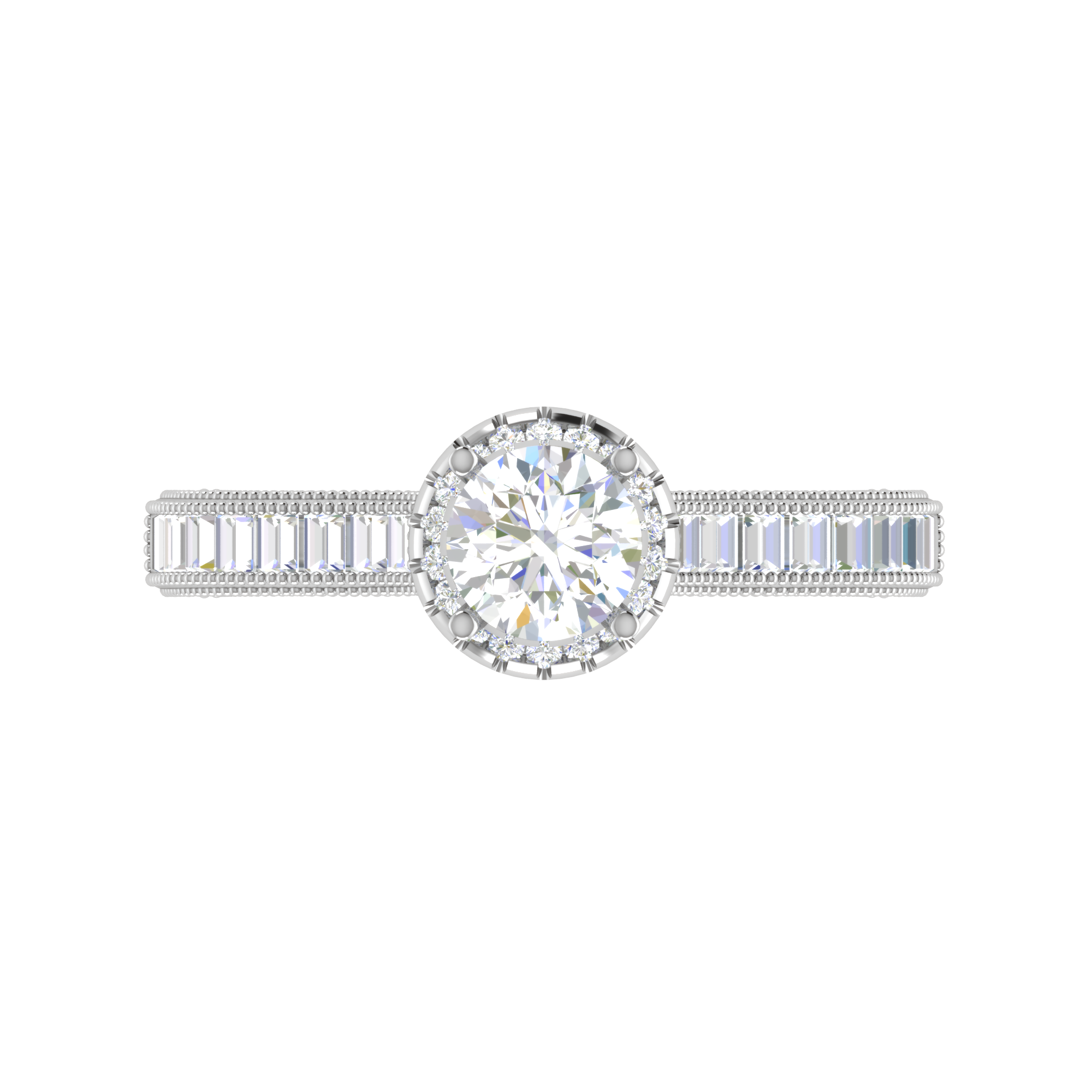 0.50 cts Pointer Solitaire Platinum Diamond Ring JL PT RH RD 227   Jewelove.US