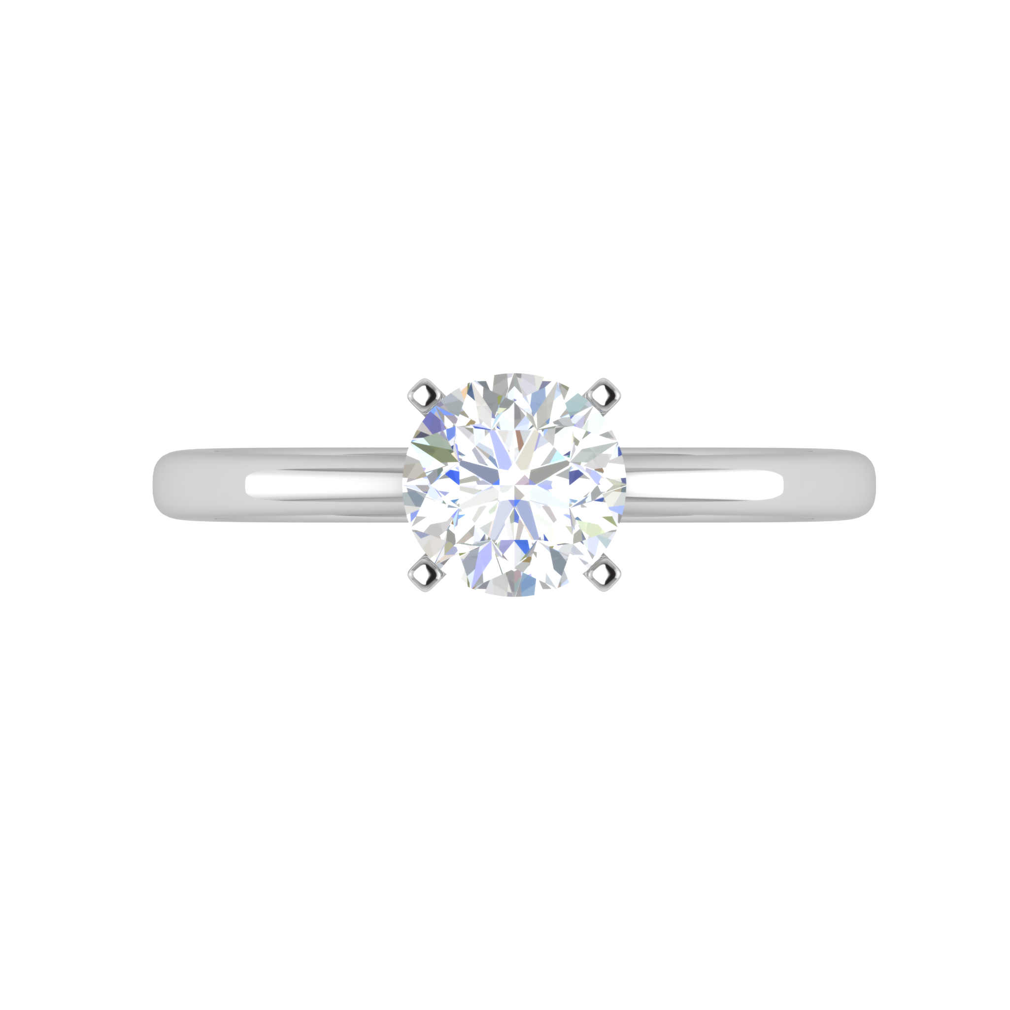 0.50 cts Solitaire Platinum Ring JL PT RS RD 137   Jewelove.US
