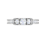 Load image into Gallery viewer, 0.25 cts Solitaire Split Shank Diamond Platinum Ring for Women JL PT RV RD 117   Jewelove
