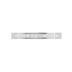 Platinum Princess cut Diamonds Ring for Women JL PT WB PR 141   Jewelove