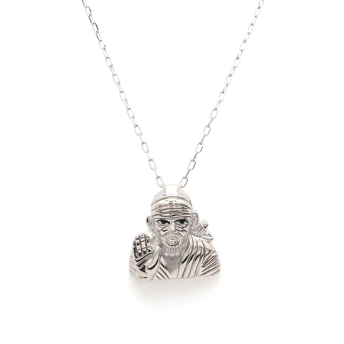 Platinum Sai Baba Pendant JL PT P Sai   Jewelove.US