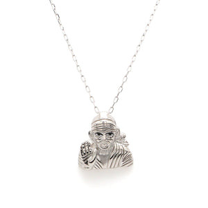 Platinum Sai Baba Pendant JL PT P Sai   Jewelove.US