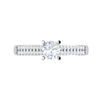 Load image into Gallery viewer, 0.30 cts Solitaire Diamond Split Shank Platinum Ring JL PT RP RD 152   Jewelove.US
