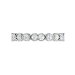 Load image into Gallery viewer, 5 Pointer Platinum Half Eternity Diamond Ring for Women JL PT WB RD 130   Jewelove
