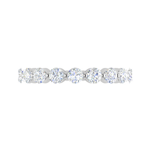 10-Pointer Full Eternity Platinum Ring With Diamonds for Women JL PT ET RD 115   Jewelove.US