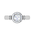 Load image into Gallery viewer, 0.30 cts Solitaire Halo Diamond Platinum Ring JL PT JRW2586MM-A   Jewelove.US
