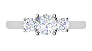 0.50 cts Solitaire Platinum Diamond Ring JL PT R3 RD 168   Jewelove.US