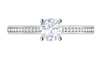 Load image into Gallery viewer, 0.30 cts Pointer Solitaire Platinum Ring JL PT RC AS 229   Jewelove.US
