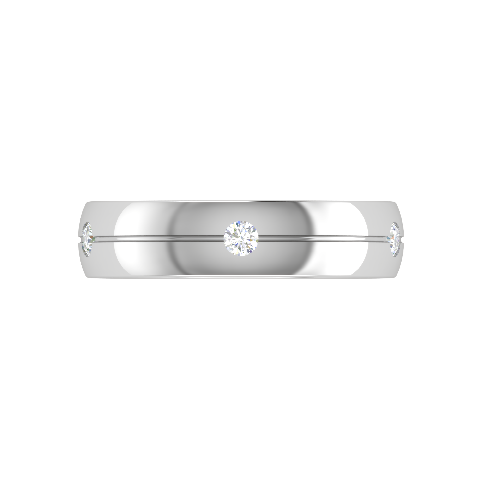 Platinum Ring with Diamonds for Women JL PT MB RD 115   Jewelove.US