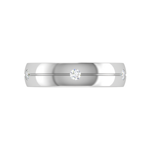 Platinum Ring with Diamonds for Women JL PT MB RD 115   Jewelove.US